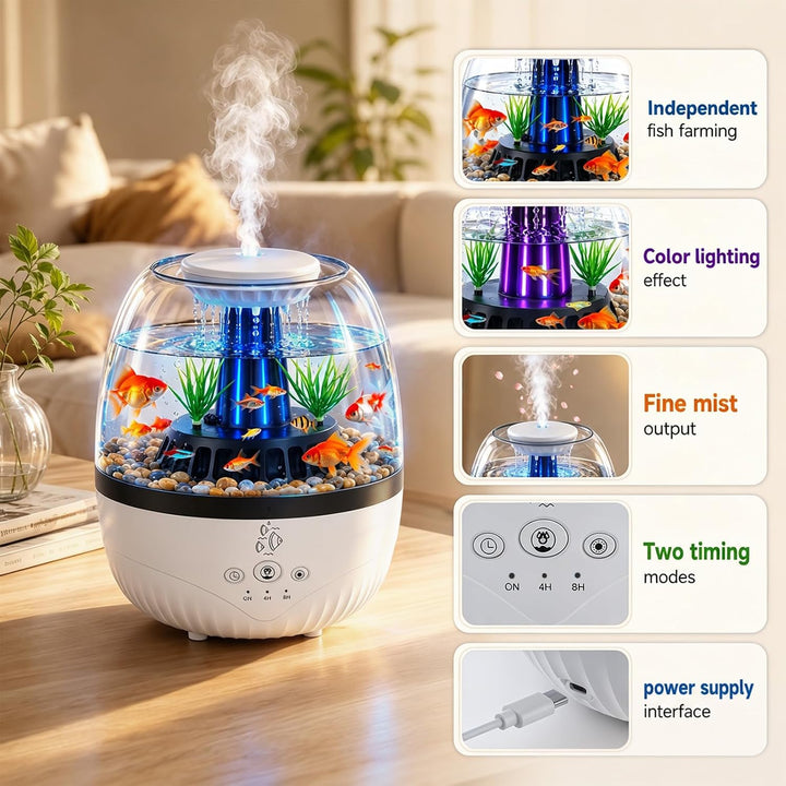 3 in 1 Aquarium Regentropfen Diffuser Luftbefeuchter