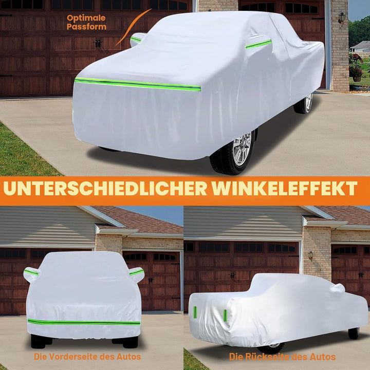 Auto Abdeckplane Vollgarage Kompatibel mit Ford Ranger, Toyota Hilux, Nissan Navara, VW Amarok, Benz
