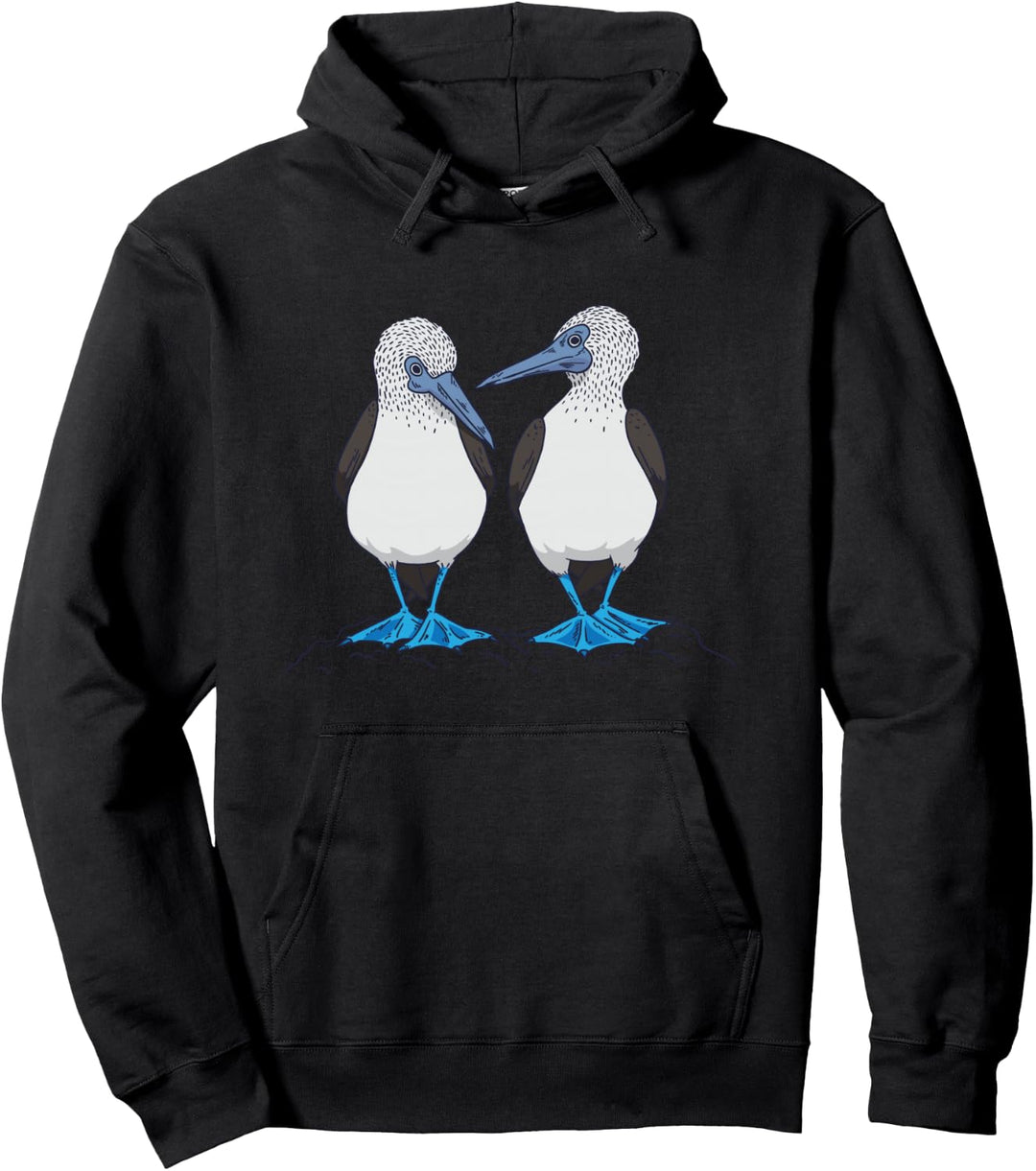 Lustiger Blaufusstölpel Tanzender Meeres-Vogel Trendy Pullover Hoodie