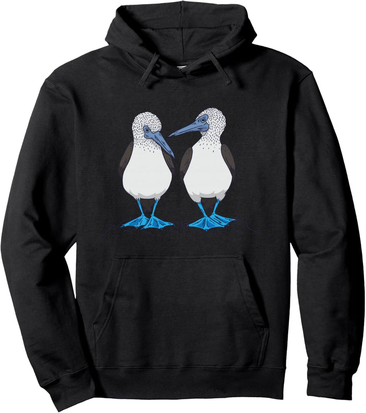 Lustiger Blaufusstölpel Tanzender Meeres-Vogel Trendy Pullover Hoodie