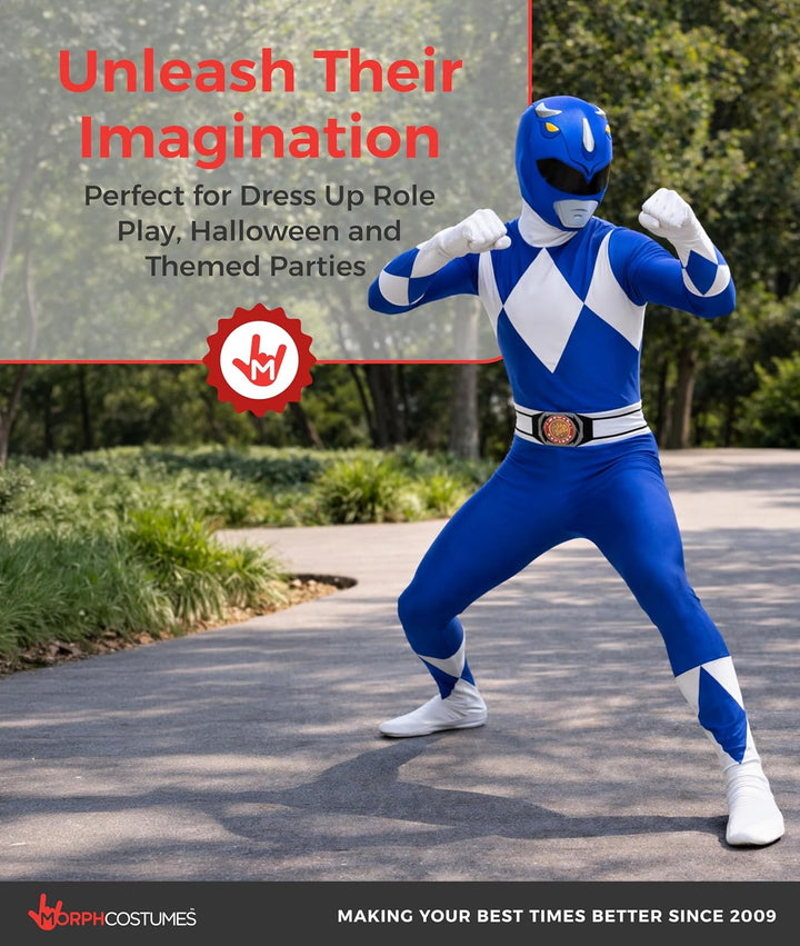 Morphsuits Power-Rangers Kostüm Blau L, Blau L