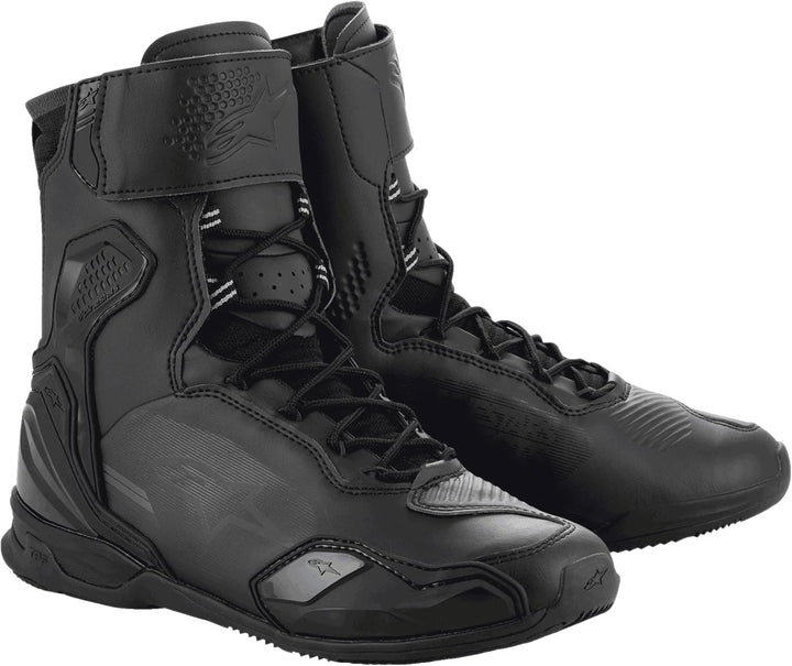 Alpinestars Superfaster Motorradschuhe, schwarz, 9.5 43 EU Schwarz, 43 EU Schwarz