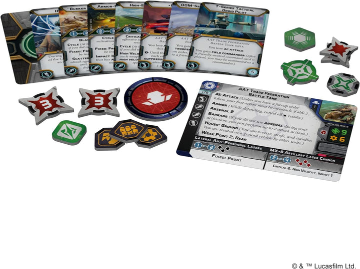 Fantasy Flight Games Atomic Mass Games, Star Wars Legion: Separatist Alliance Expansions: AAT Trade