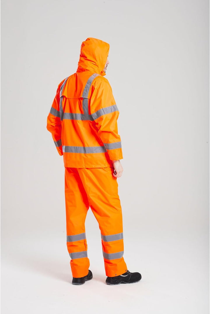 Portwest Regen Warnschutzhose, Grösse: M, Farbe: Orange, H441ORRM Orange M, Orange M