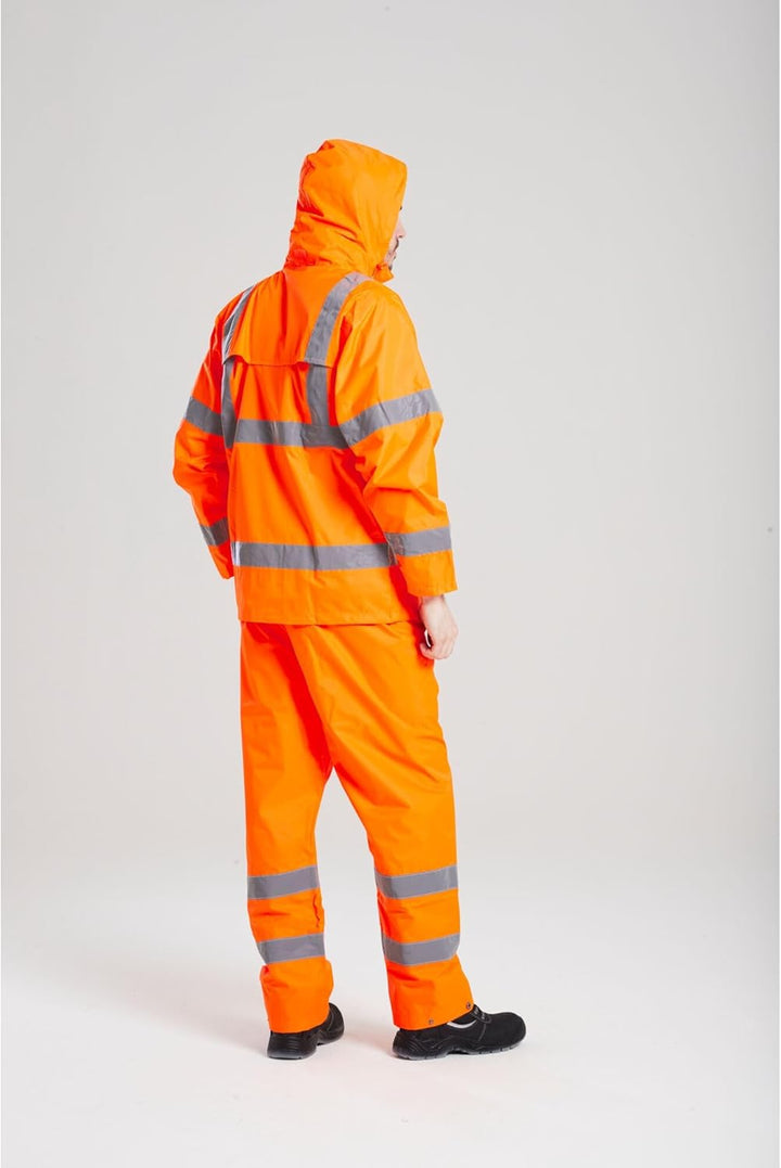 Portwest Regen Warnschutzhose, Grösse: S, Farbe: Orange, H441ORRS Orange S, Orange S
