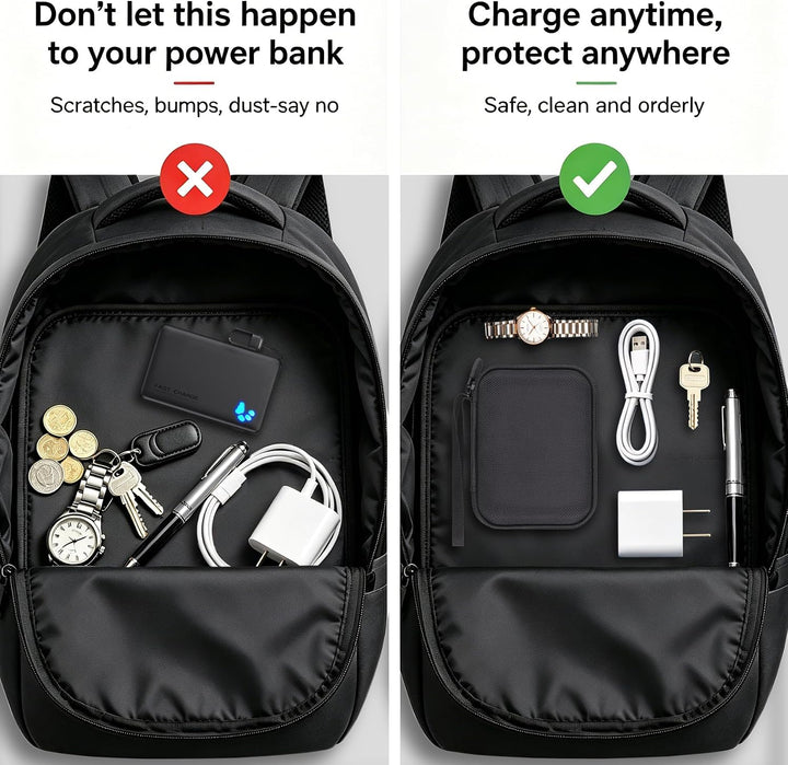 Khanka Reiseetui für INIU 10000mAh 45W Powerbank, Hartschalen Aufbewahrungstasche Kompatibel mit INI