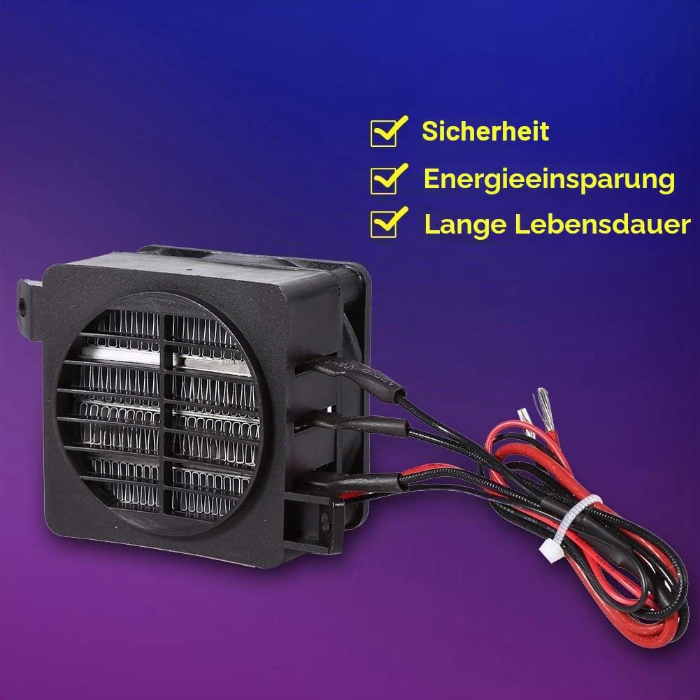 GOTOTOP 12V 100W Lufterhitzer für raumverstellbare, energiesparende PTC-Thermistorisolierung mit kon