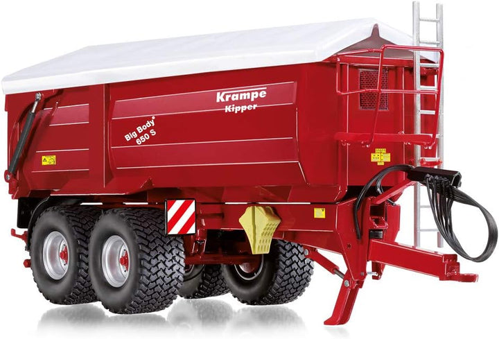 WIKING 077335 Krampe Big Body 650 S Hinter- /Seitenkipper, Modell, 1:32, Metall/Kunststoff, Ab 14 Ja