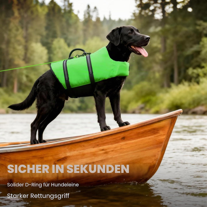 VIVAGLORY Rip Stop Schwimmweste Hund, Hundeschwimmweste, Schwimmhilfe & Auftrieb, Rettungsweste Hund