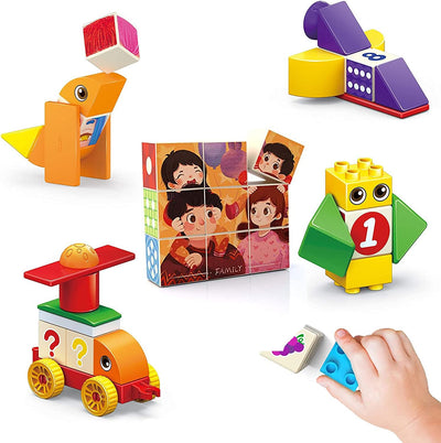 Alilo 30 Magnetblock für Kinder - fördert Kreativität, Logisches Denken & Vorstellungskraft - Magnet