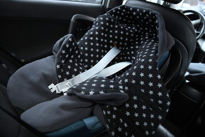 MijaCulture 2 in1 two sided Winter Einschlagdecke Decke Universal für Autositz, für Kinderwagen, Bug