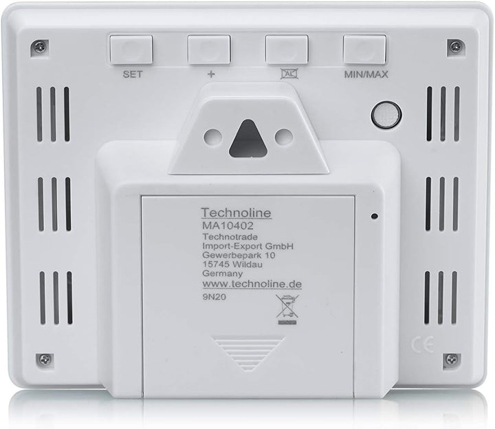 technoline MA10402 Luftgütemonitor, misst die Luftqualität, Alarm via LED bei schlechtem ppm-Wert =