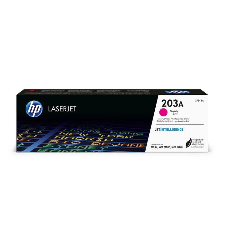 HP 203A (CF543A) Original Toner Rot für HP LaserJet Pro M254, Magenta Magenta Standard Single, Magen