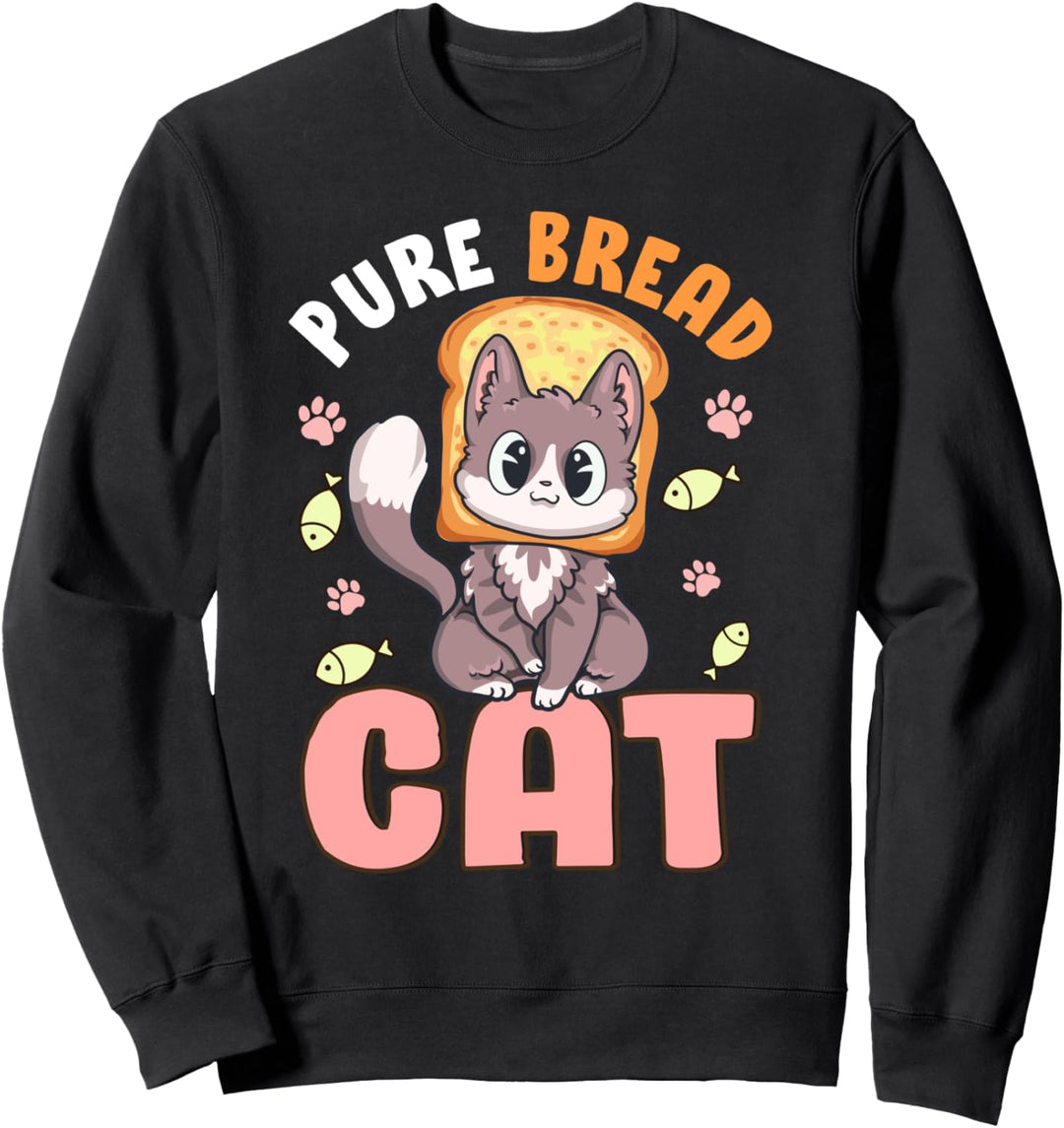 Reine Brotkatze! Lustiges Katzenwortspiel Sweatshirt
