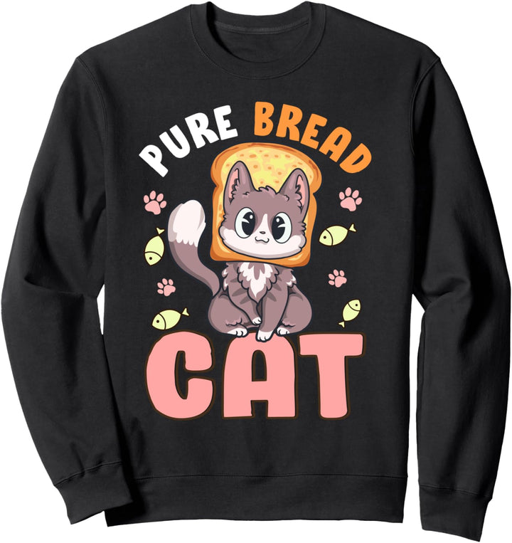 Reine Brotkatze! Lustiges Katzenwortspiel Sweatshirt