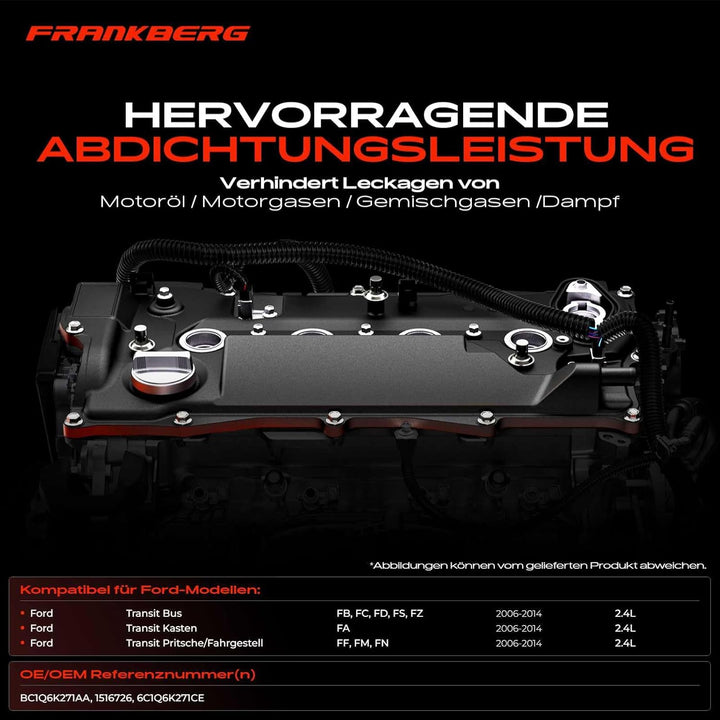 APM Autoteile Ventildeckel Zylinderkopfhaube für Transit Bus Kasten Pritsche/Fahrgestell 2006-2014 1
