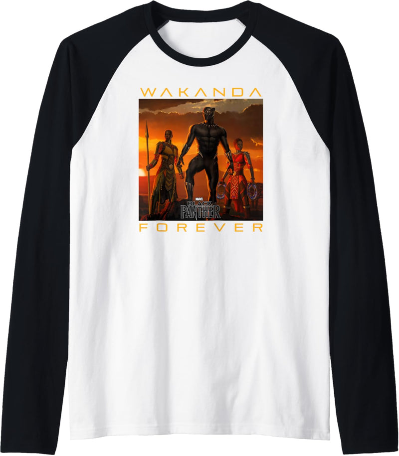 Marvel Black Panther Wakanda Forever Poster Raglan