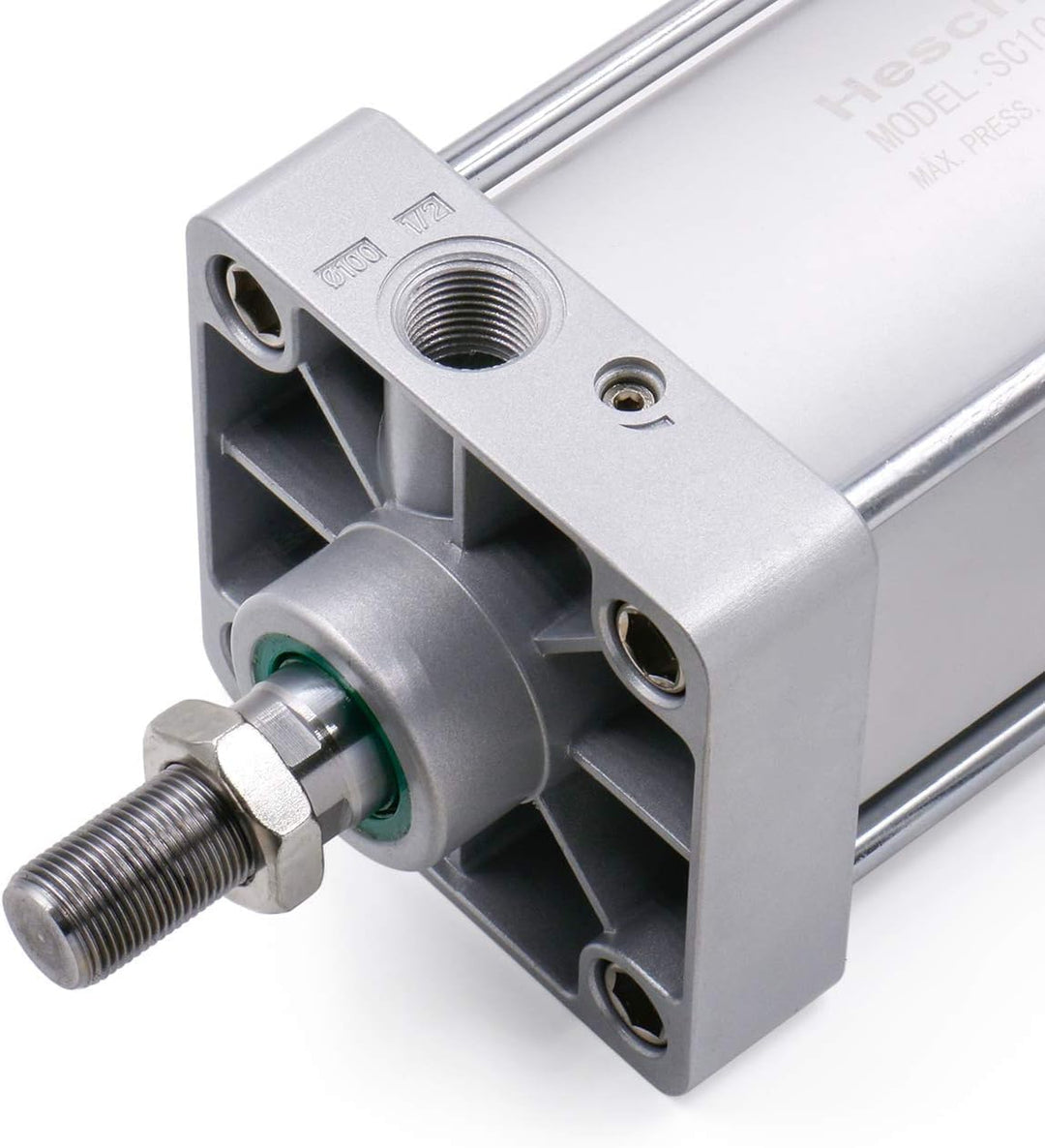 Heschen Pneumatischer Standard-Luftdruckzylinder, SC 100-100, PT1/2 Anschluss, 100mm Bohrung, 100mm