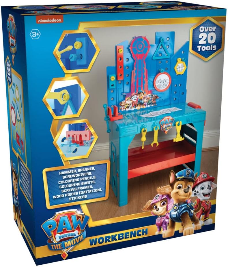 PAW PATROL Werkbank mit über 20 Werkzeugen | Kinder ab 3 Jahren