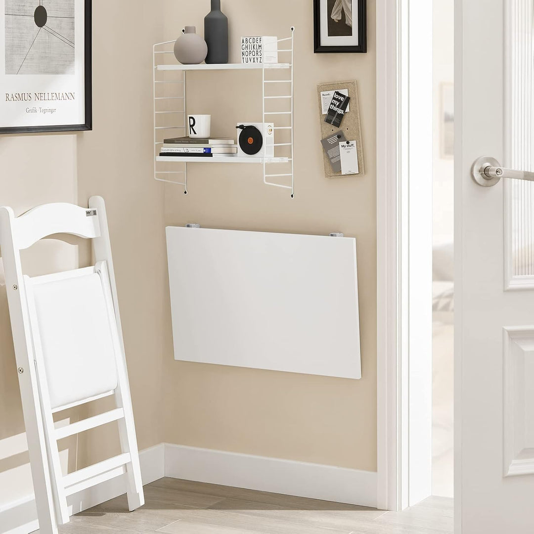 SoBuy FWT21-W Wandklapptisch Esstisch Klapptisch Küchentisch aus MDF weiss (60x40cm)