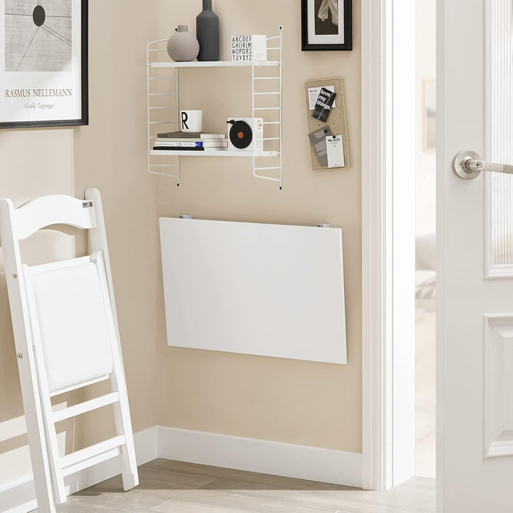 SoBuy FWT21-W Wandklapptisch Esstisch Klapptisch Küchentisch aus MDF weiss (60x40cm)