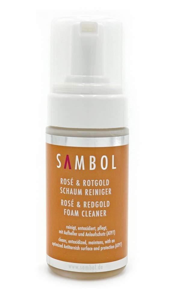 Sambol - Rosé- und Rotgold-Schaumreiniger 100 ml - Goldschmuckreinigung und Pflege