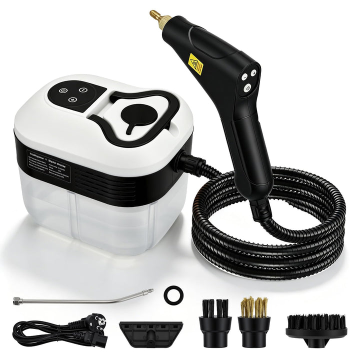 2500W Handheld-Dampfreiniger, 4,5 Bar Druck, 1500ml Wassertank, 6 verstellbare Dampfstufen, 15s Aufh