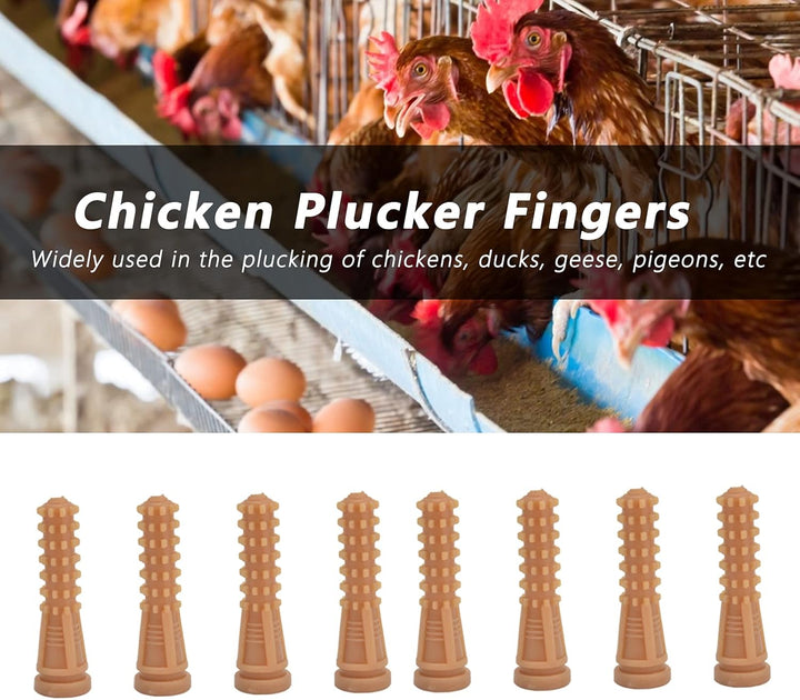 Tomotato 50 Stück Geflügel Gummistange Gummi Rupfen Finger Entfernung Geflügelfedern Feather Plucker