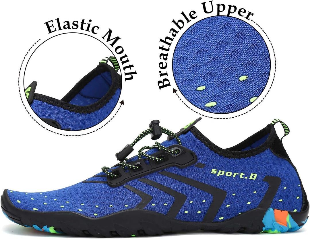 SAGUARO Badeschuhe für Herren Damen - 7/9 Drainagelöcher Schnelltrocknende rutschfest, Gr 35-48 40 E