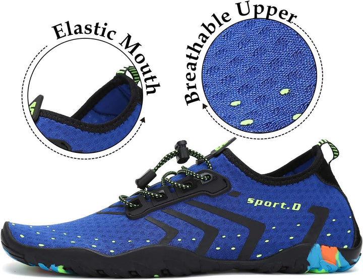 SAGUARO Badeschuhe für Herren Damen - 7/9 Drainagelöcher Schnelltrocknende rutschfest, Gr 35-48 43 E