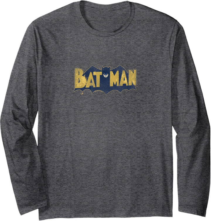 Batman Vintage Logo Splatter Langarmshirt