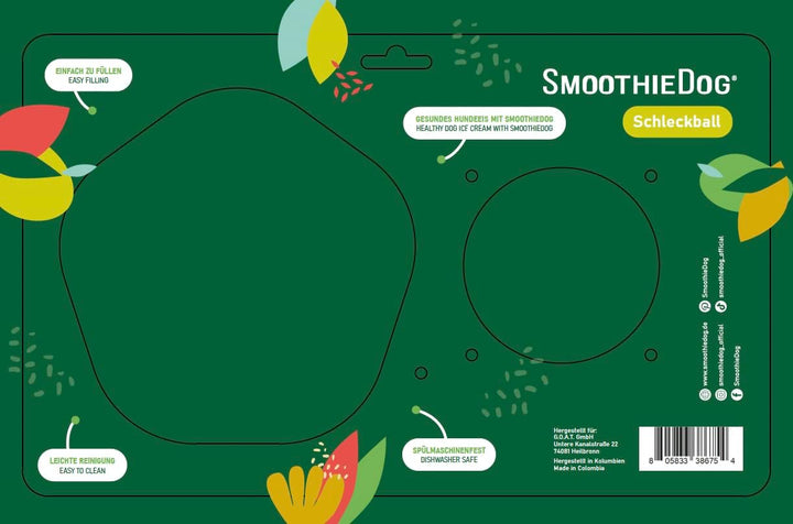 SmoothieDog Schleckball Hundesmoothie 3er Huhn - Schleckball für Hunde, Snackball, zur Beschäftigung