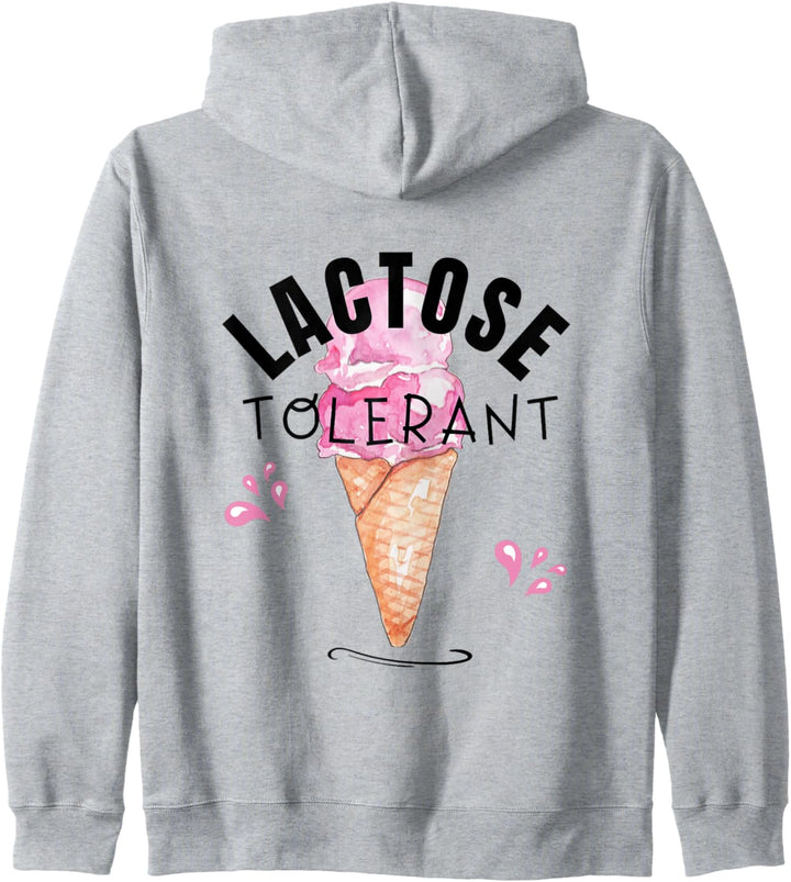 LACTOSE TOLERANT - Ich toleriere Laktose Milch und Molkerei Kapuzenjacke