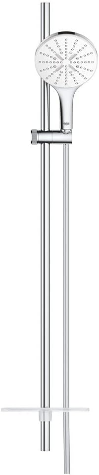 GROHE Rainshower 150 SmartActive | Brausestangenset 3 Strahlarten | Moon White | 26594LS0 Brausestan