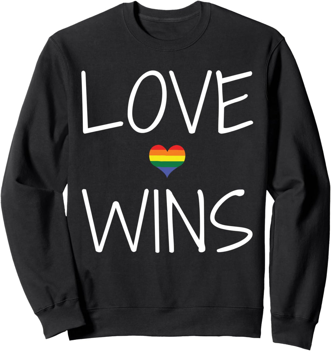 Love Wings LGBT Gay Lesbian Transgender Pride Flag Sweatshirt