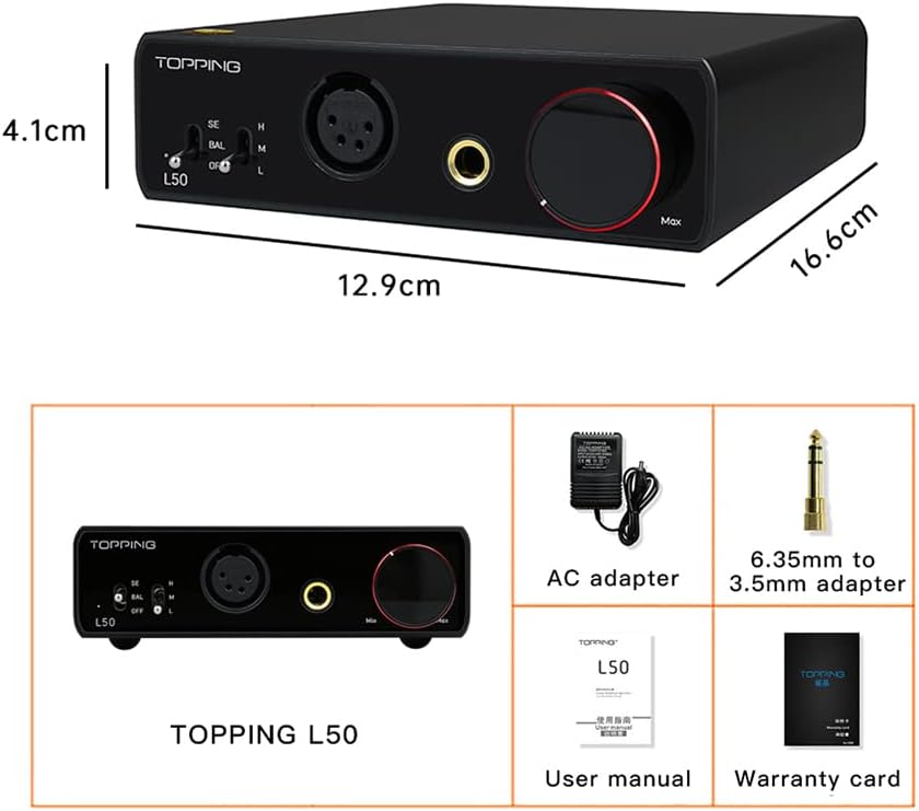 Topping L50 Kopfhörerverstärker NFCA HiFi SE/BAL Eingang Home Audio Verstärker Desktop Gain Switch 2