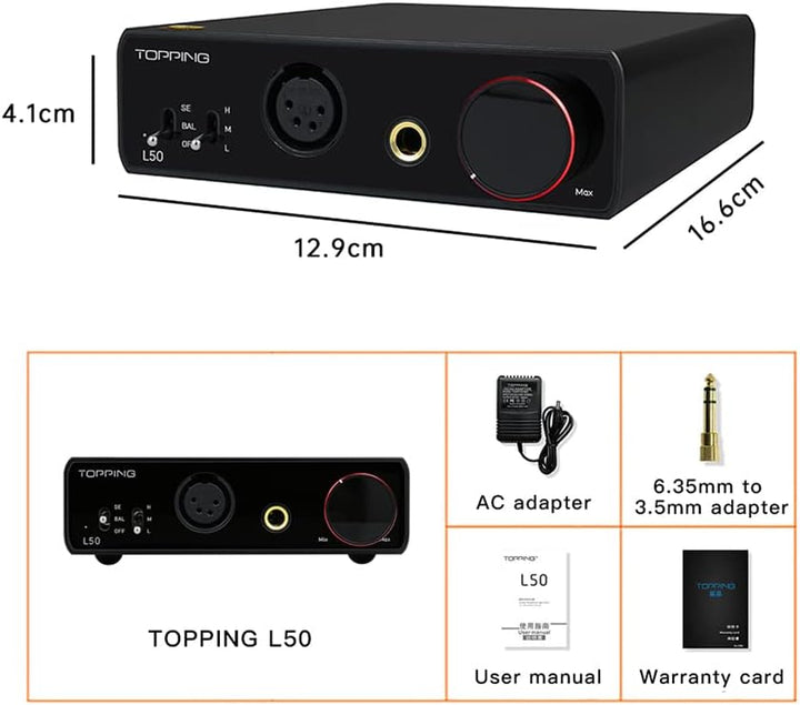 Topping L50 Kopfhörerverstärker NFCA HiFi SE/BAL Eingang Home Audio Verstärker Desktop Gain Switch 2
