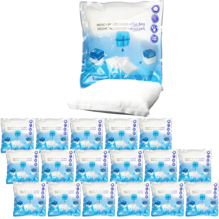 18x Luftentfeuchter Nachfüllpack 400g Raumentfeuchter universelle Feuchtigkeits-Stopper Granulat - B
