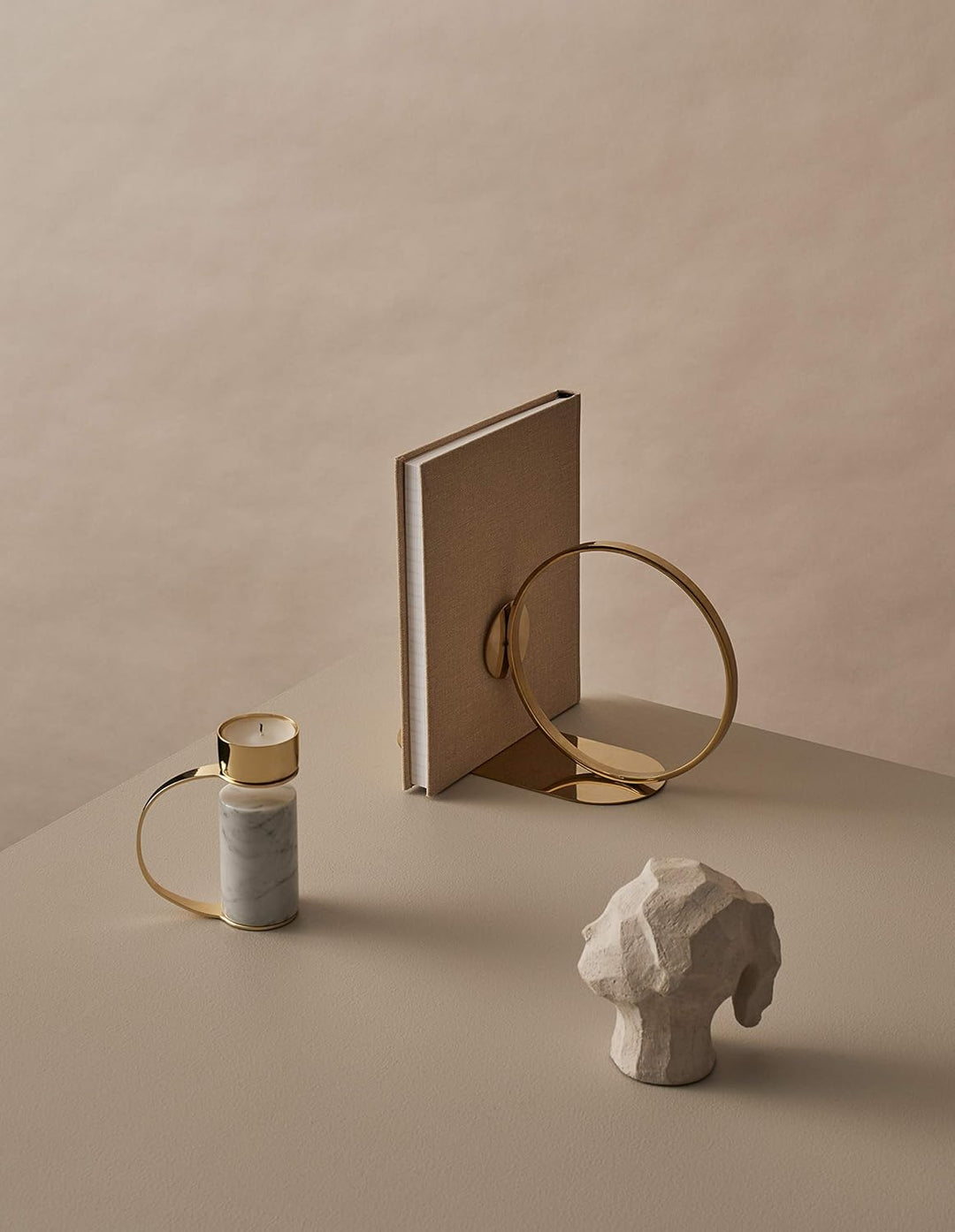 Cooee Design Book Ring 15cm Brass Bücherstand, Edelstahl, Messing, 15 cm