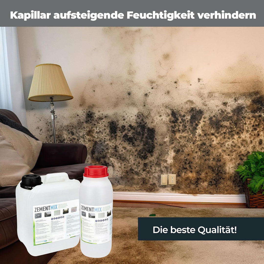 Ecoform Zementmix - Betondichtmittel für WU Beton - flüssigkeitsdichten Beton - Frostschutz & wasser