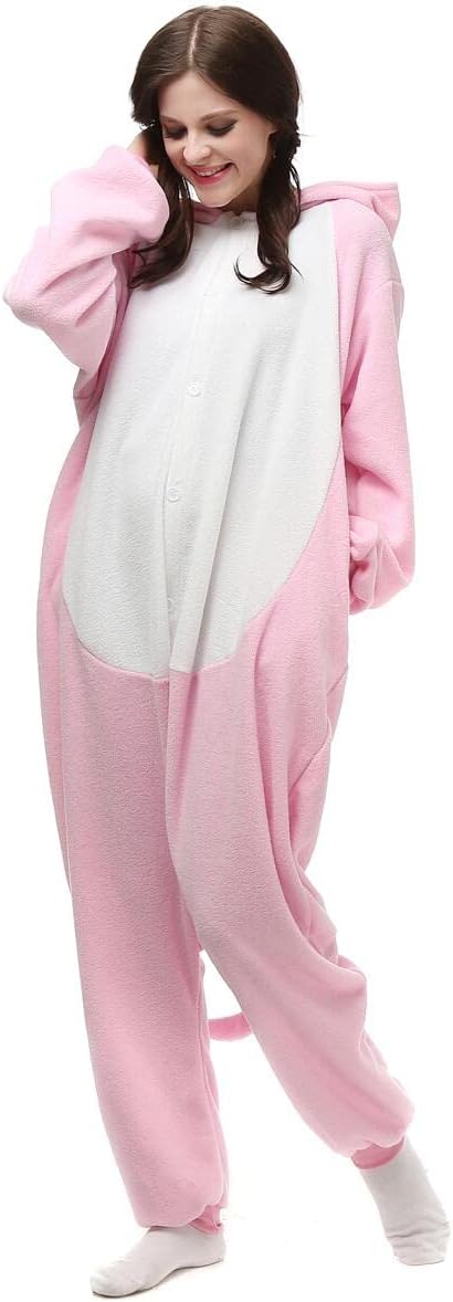 Pyjamas Onesies Cosplay Erwachsene Unisex Tiere Halloween Kostüm Kleid Loungewear, Tigermuster M Ros