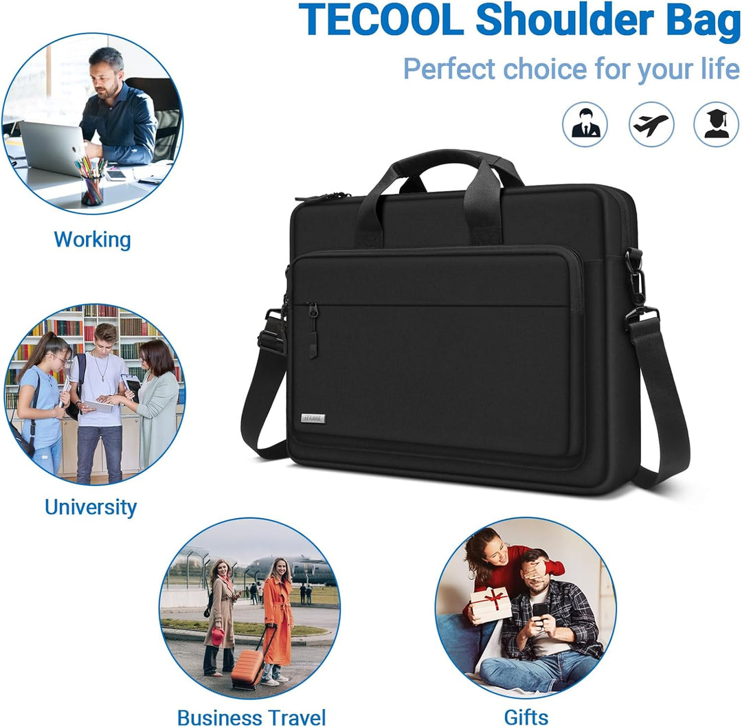 TECOOL 17 Zoll Laptoptasche Schultertasche für 17-17,3" Lenovo Acer ASUS Dell HP Samsung Notebook,17