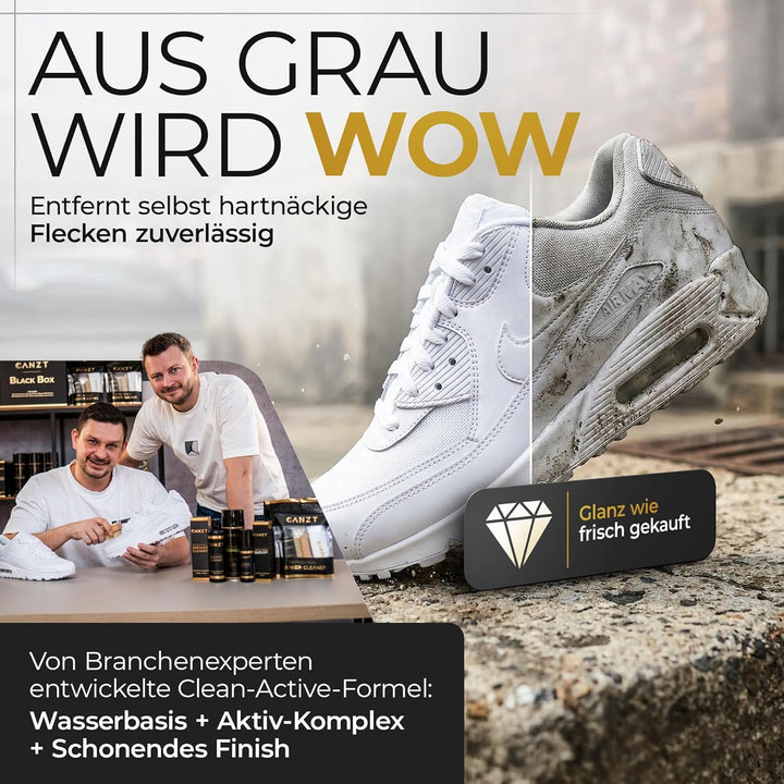 Sneaker Reiniger Set – Schuhreiniger & Sneaker Cleaner für Wildleder, Nubuk, Suede & Stoff – Schuhpu