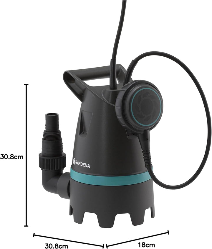 Gardena Hochwasser-Set 10500: Tauchpumpe mit Fördermenge 10500 l/h, Automatic-Funktion, Schmutzparti