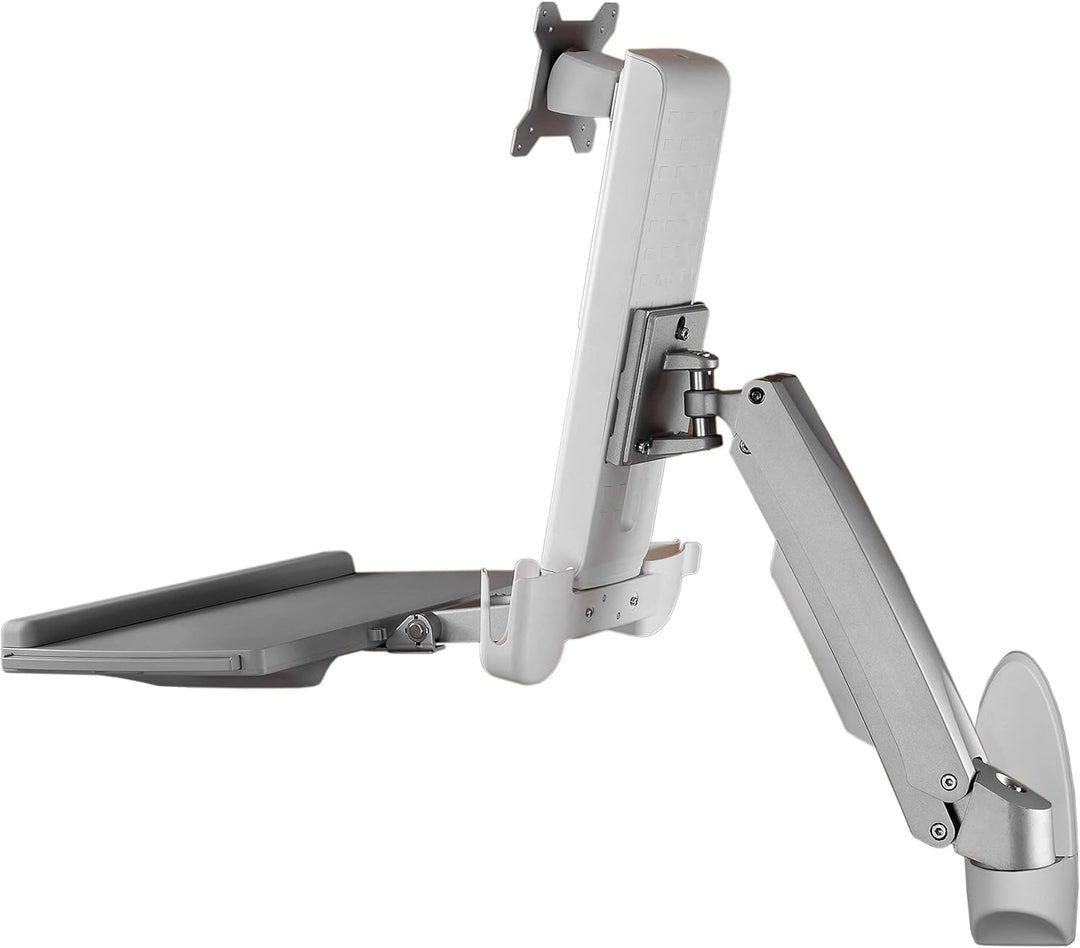 ICY BOX IB-MS600-W Wandhalterung fuer einen Monitor bis zu 24 zoll (61 cm) Bildschirmdiagonale mit T