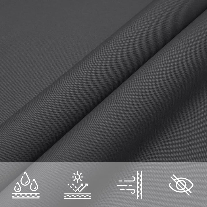 vidaXL Sonnensegel Rechteckig 4x6m Anthrazit Garten Sonnenschutz Beschattung 4 x 6 m Anthrazit, 4 x