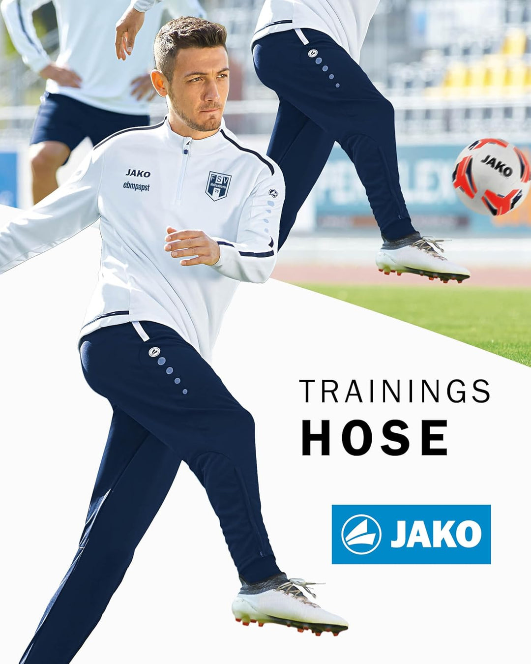 JAKO Active Trainingshose Herren S Blaugelb, S Blaugelb