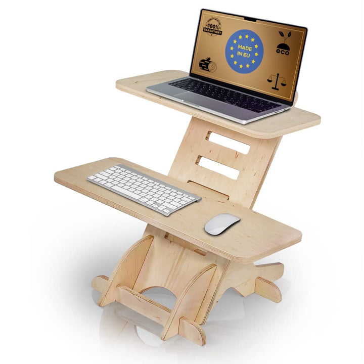 Stehschreibtisch Aufsatz | Stehpult Holz| Standing Desk | Ständer | Schreibtischaufsatz Holz | Stehp