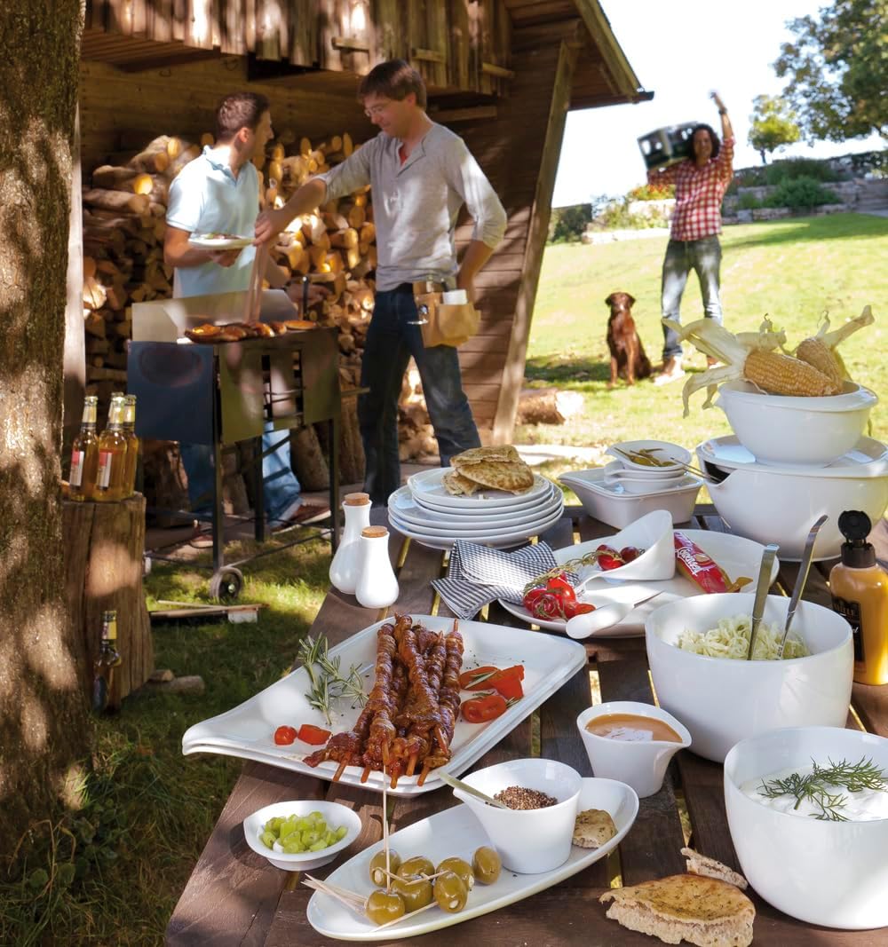 KAHLA 1U2012A9001UC BBQ Saucenprofi 0,40 l | weisse Sauciere aus Porzellan, Saucenprofi