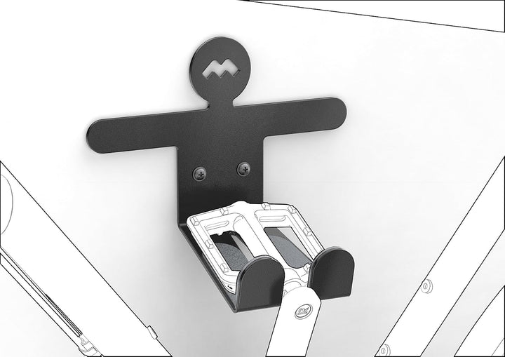 Meliconi MyBike Universal-Fahrradreifen-Wandhalterung, Wand-Fahrradständerfür den Innen- und Aussenb